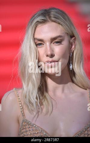 Rom, Italien. 19. Juni 2023. Vanessa Kirby erreicht die Spanische Treppe vor der Premiere des Films „Mission: Impossible - Dead Reckoning Part One“ am 19. Juni 2023 in Rom. Foto: Rocco Spaziani/UPI Credit: UPI/Alamy Live News Stockfoto