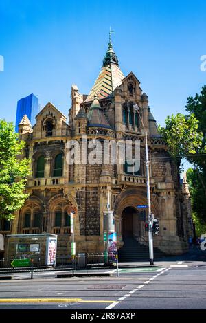 Ehemaliger Melbourne Magistrates Court, jetzt RMIT Building, Melbourne, Victoria, Australien Stockfoto