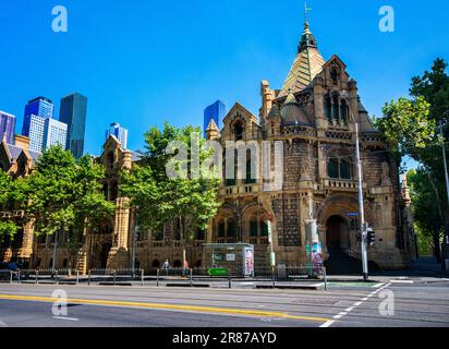 Ehemaliger Melbourne Magistrates Court, jetzt RMIT Building, Melbourne, Victoria, Australien Stockfoto