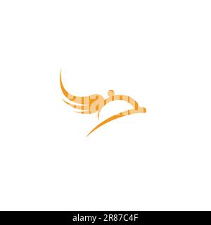 Fast Food-Logo. Restaurant-Logo-Design. Wing Food-Logo Stock Vektor