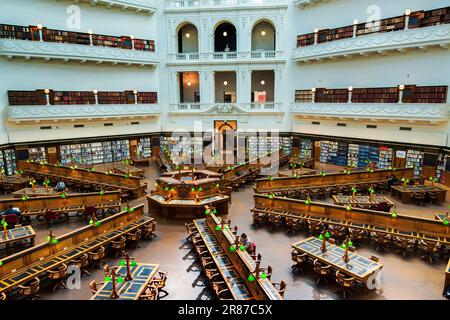 La Trobe Reading Room, State Library Victoria, Melbourne, Australien Stockfoto