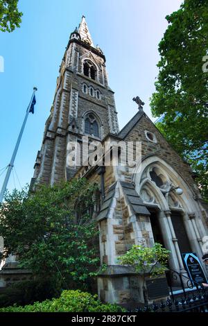 Scot's Church, Presbyterianische Kirche im Stadtzentrum von Melbourne, Victoria, Australien Stockfoto