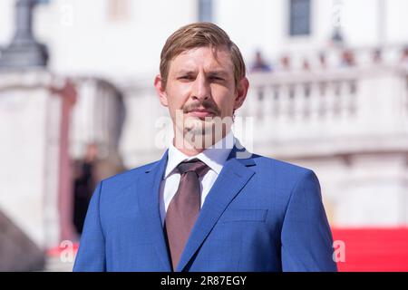 Rom, Italien. 19. Juni 2023. Roter Teppich des Films "Mission: Impossible - Dead Crononing Part 1" auf der Spanischen Treppe in Rom am 19. Juni 2023 (Foto: Matteo Nardone/Pacific Press) Kredit: Pacific Press Media Production Corp./Alamy Live News Stockfoto