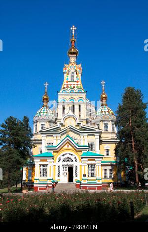 Auferstehungsdom in Almaty Kasachstan Stockfoto