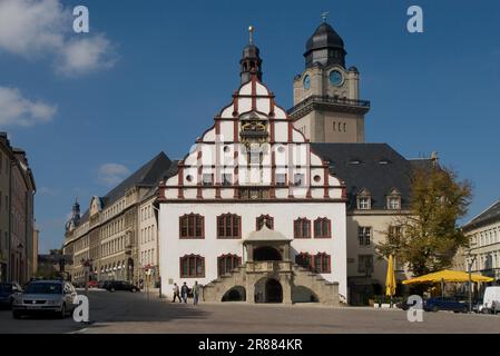 Altes Rathaus Plauen Stockfoto