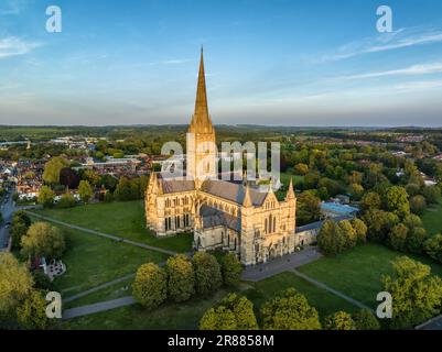 Salisbury Cathedral, Salisbury Wiltshire, England, Großbritannien Stockfoto