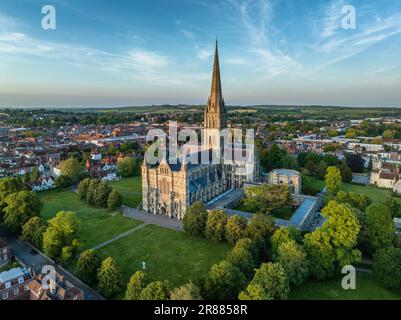 Salisbury Cathedral, Salisbury Wiltshire, England, Großbritannien Stockfoto