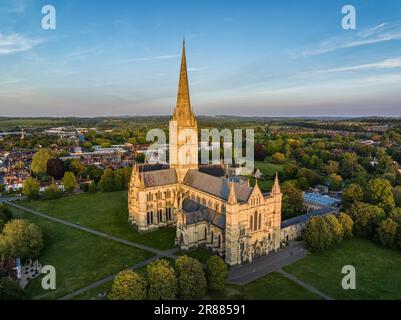 Salisbury Cathedral, Salisbury Wiltshire, England, Großbritannien Stockfoto