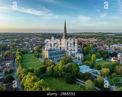 Salisbury Cathedral, Salisbury Wiltshire, England, Großbritannien Stockfoto