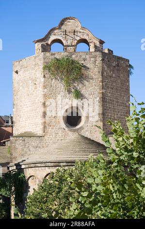 Kirche Sant Pau del Camp, El Raval Viertel, Barcelona, Katalonien, Spanien Stockfoto