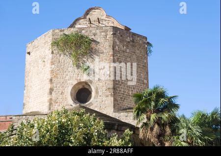 Kirche Sant Pau del Camp, El Raval Viertel, Barcelona, Katalonien, Spanien Stockfoto