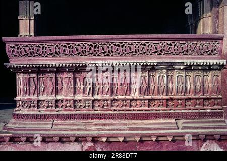 Jodh Bais Palast in Fatehpur Sikri, Uttar Pradesh, Indien, Asien Stockfoto