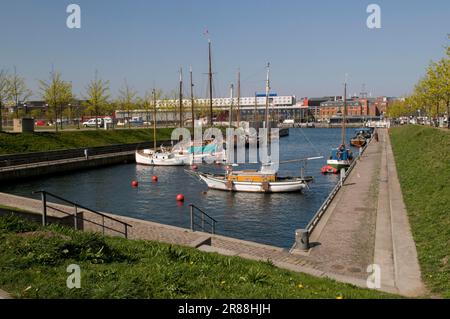 Germania Hafen, Kiel, Schleswig-Holstein, Deutschland Stockfoto