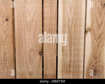 Eine Nahaufnahme einer Holzdocks-Struktur Stockfoto