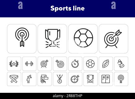 Sportsymbole Stock Vektor