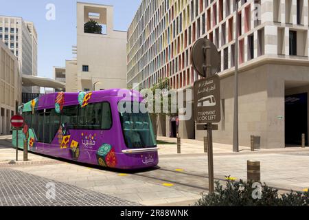 Msheireb, Katar - 18. März 2023: Building Architecture of Musheireb Downtown Stockfoto