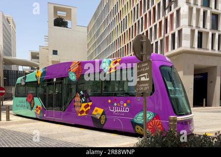 Msheireb, Katar - 18. März 2023: Building Architecture of Musheireb Downtown Stockfoto