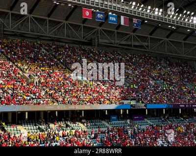 Wakra, Katar - 14. Dezember 2022: Wunderschönes Janoub-Stadion, modernes Fußballstadion für die FIFA-Weltmeisterschaft 2022 Stockfoto