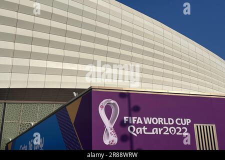 Wakra, Katar - 14. Dezember 2022: Wunderschönes Janoub-Stadion, modernes Fußballstadion für die FIFA-Weltmeisterschaft 2022 Stockfoto