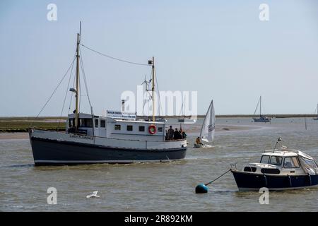 Lady Florence Flusskreuzfahrt Orford Suffolk UK Stockfoto