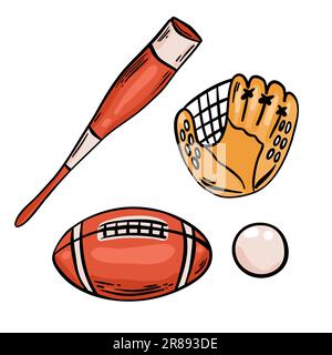 American Football und Rugby Vector Emoji sind Illustrationen. American Football und Rugby Emoticons Stock Vektor