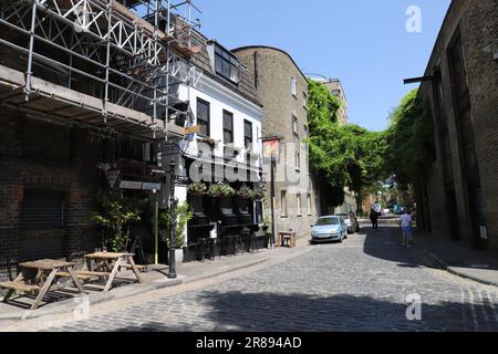 Außenansicht des Mayflower Pub Rotherhithe London, UK, Juni 2023 Stockfoto