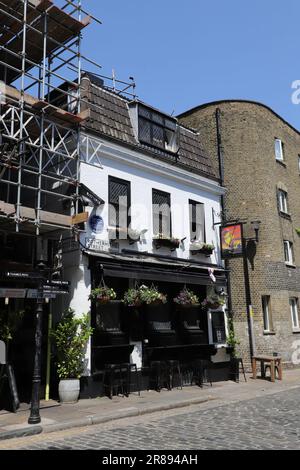 Außenansicht des Mayflower Pub Rotherhithe London, UK, Juni 2023 Stockfoto