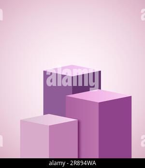 Abstrakter Szenenhintergrund. Produktpräsentation, Mock-up, Show kosmetische Produkt, Podium, Bühne Sockel oder Plattform. Vektorgrafik Stock Vektor