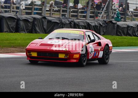 Gary Culver, Ferrari 328 GTB, Superformance Ferrari Club Classic Series, aus dem Ferrari Club of Great Britian, ein 20-minütiges Rennen mit geteilten Autos Stockfoto