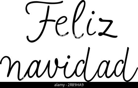Feliz Navidad Schriftzug Stock Vektor