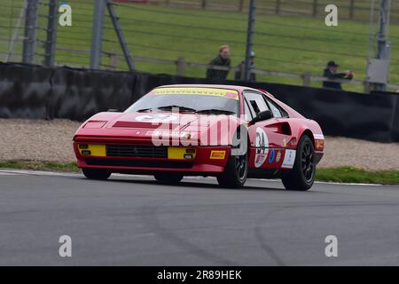 Gary Culver, Ferrari 328 GTB, Superformance Ferrari Club Classic Series, aus dem Ferrari Club of Great Britian, ein 20-minütiges Rennen mit geteilten Autos Stockfoto