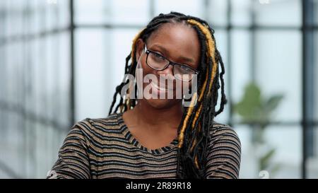 Porträt einer erfolgreichen afroamerikanischen Geschäftsfrau Stockfoto