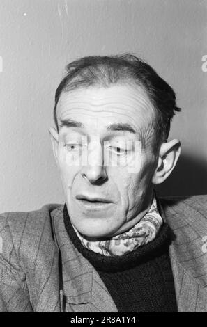 Derzeit 10-9-1960: Schwimmender Sarg Flakke repariert alte Wannen in seiner eigenen Werkstatt, die nicht den professionellen Standards entsprechen. Der Hauptzeuge in einem möglichen Fall gegen Flakke wird Alf Olsen sein, der aus Onega an Land ging und dadurch sein Leben rettete. Foto: Sverre A. Børretzen / Aktuell / NTB ***FOTO NICHT IMAGE PROCESSED*** Stockfoto