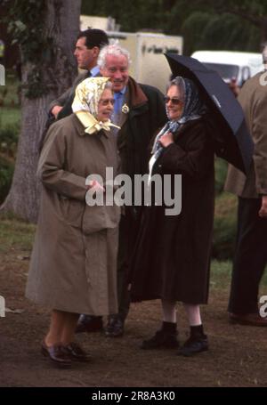 12. Mai 2007 The Queen bei der Royal Windsor Horse Show 2007 Foto vom Henshaw Archiv Stockfoto