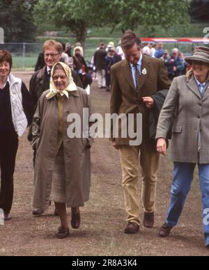 12. Mai 2007 The Queen bei der Royal Windsor Horse Show 2007 Foto vom Henshaw Archiv Stockfoto