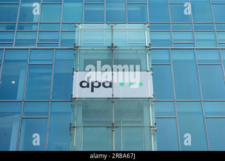 Deutsche Presseagentur dpa, X8 Bürogebäude, Rudi-Dutschke-Straße, Markgrafenstraße, Kreuzberg, Friedrichshain-Kreuzberg, Berlin, Deutschland *** Lokal Stockfoto