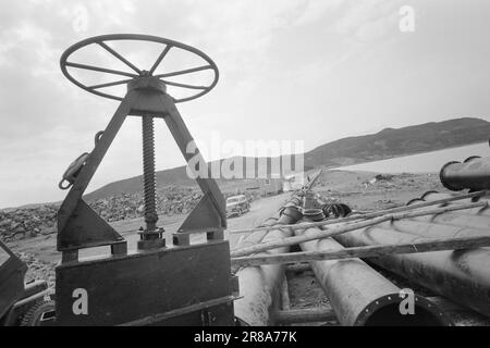 Aktuell 27-10-1960: Der Fluss wird verschoben, damit die Flugzeuge ankommen. Ein NATO-Zuschuss in Höhe von 40 Mio. € für den Ausbau des Flughafens Værnes in Stjørdal.Photo Sverre A. Børretzen: Aktuell / NTB ***Photo not image PROCESSED*** Stockfoto