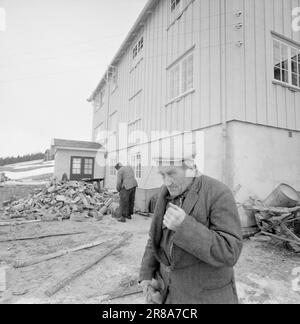 Derzeit 18.-7.-1960: Strømbu-Kara sechs alte Junggesellen betreiben eine Pension in Sollia und machen es so gemütlich für die Gäste, dass sie zwanzig Jahre in Folge wiederkommen. Foto: Aage Storløkken / Aktuell / NTB ***FOTO NICHT VERARBEITET*** Stockfoto