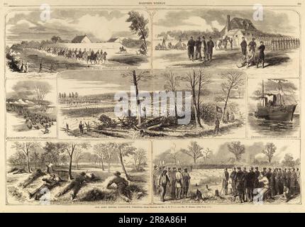 Unsere Armee vor Yorktown, Virginia, aus Harper's Weekly, 3. Mai 1862 1862, von Winslow Homer, geboren in Boston, MA 1836, gestorben Prout's Neck, ME 1910 Stockfoto