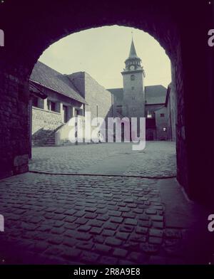 Aktuell 07-1950: Versteckte Schätze in der Mitte von Oslodas neu restaurierte Schloss und die Festung Akershus bietet viele bekannte und unbekannte Schätze - mitten in Oslo. Foto: Sverre A. Børretzen / Aktuell / NTB ***FOTO NICHT IMAGE PROCESSED*** Stockfoto