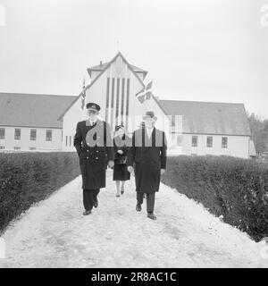 Aktueller 9-3-1960 : Königlicher dänischer Charme Norwegen hat einen offiziellen königlichen Besuch aus Dänemark, drei kalte und saure Tage im Februar bis zum Ende Foto: Ivar Aaserud / Sverre A. Børretzen / Aktuell / NTB ***FOTO NICHT IMAGE PROCESSED*** Stockfoto