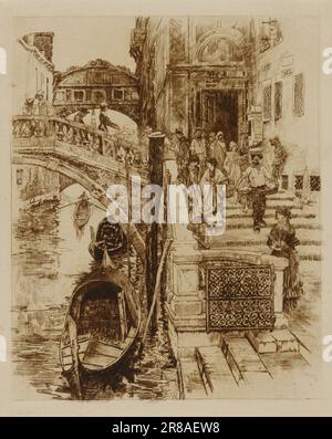 Seufzerbrücke, Venedig 1885 von Frank Duveneck, geboren in Covington, KY 1848, gestorben in Cincinnati, OH 1919 Stockfoto