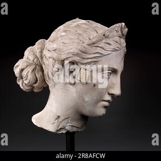 Diana (Fragment) modelliert ca. 1853 von Hiram Powers, geboren in Woodstock, VT 1805-gestorben Florenz, Italien 1873 Stockfoto