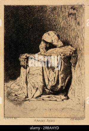 Arabe Assis [] von Mariano Fortuny y Carbó, Spanisch, geboren in Reus, Spanien 1838-Tote Rom, Italien 1874 Stockfoto