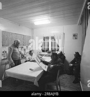 Derzeit 18.-7.-1960: Strømbu-Kara sechs alte Junggesellen betreiben eine Pension in Sollia und machen es so gemütlich für die Gäste, dass sie zwanzig Jahre in Folge wiederkommen. Foto: Aage Storløkken / Aktuell / NTB ***FOTO NICHT VERARBEITET*** Stockfoto