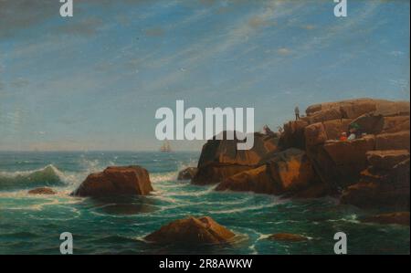 Castle Rock, Nahant 1865 von William Stanley Haseltine, geboren in Philadelphia, PA 1835-gestorben Rom, Italien 1900 Stockfoto