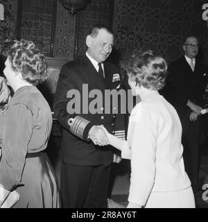 Aktueller 9-3-1960 : Königlicher dänischer Charme Norwegen hat einen offiziellen königlichen Besuch aus Dänemark, drei kalte und saure Tage im Februar zu Ende Foto: Ivar Aaserud / Sverre A. Børretzen / Aktuell / NTB ***FOTO NICHT IMAGE PROCESSED*** Stockfoto