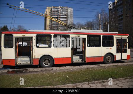 Skoda 14Tr Trolleybus Stockfoto