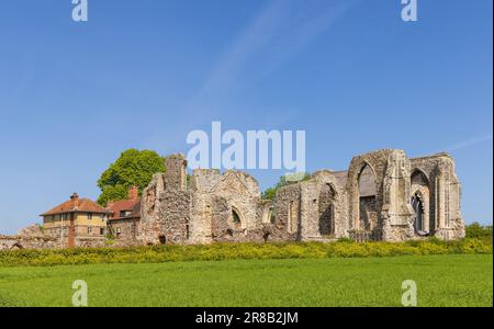 Ruinen von Leiston Abbey, Suffolk. UK Stockfoto