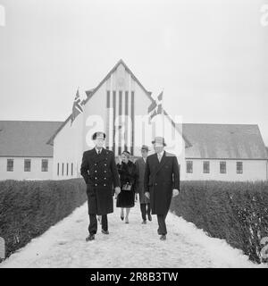 Aktueller 9-3-1960 : Königlicher dänischer Charme Norwegen hat einen offiziellen königlichen Besuch aus Dänemark, drei kalte und saure Tage im Februar zu Ende Foto: Ivar Aaserud / Sverre A. Børretzen / Aktuell / NTB ***FOTO NICHT IMAGE PROCESSED*** Stockfoto